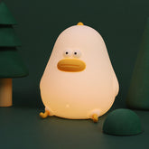 Veilleuse LED en silicone souple en forme de poussin potelé – Cadeau idéal pour les enfants et les filles